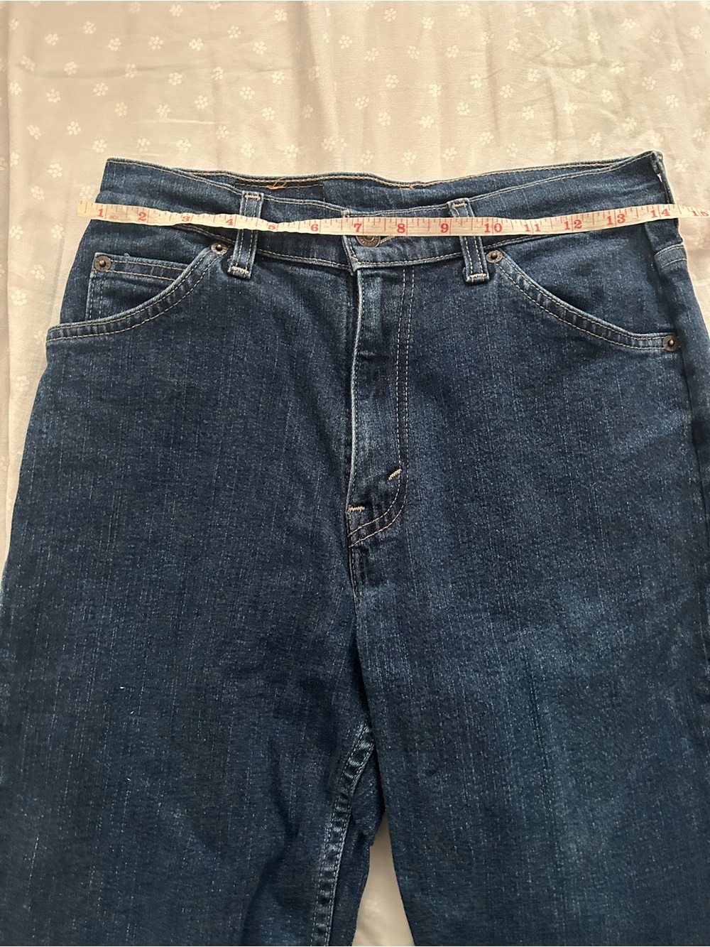 90s Levi’s orange tab dark navy blue straight leg jeans 501 - Picture 4 of 8